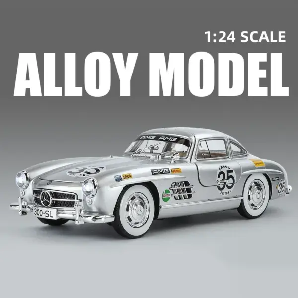 1:24 Mercedes-Benz 300SL Diecast Model Car - Image 8