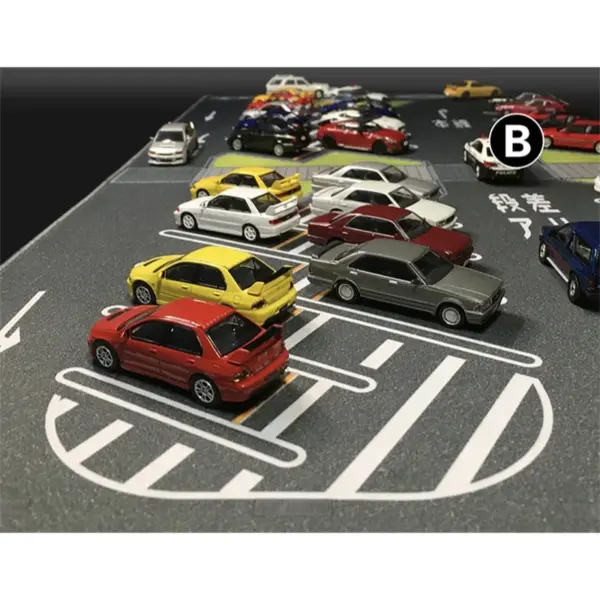 1:64 Scale Parking Lot Scene Mat 80x40cm - Image 3