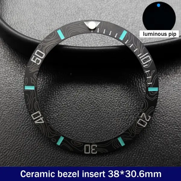 38mm Ceramic GMT Dive Watch Bezel Insert - Image 11