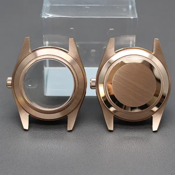 Rose Gold Men's Watch Case for Seiko & Miyota - Image 5