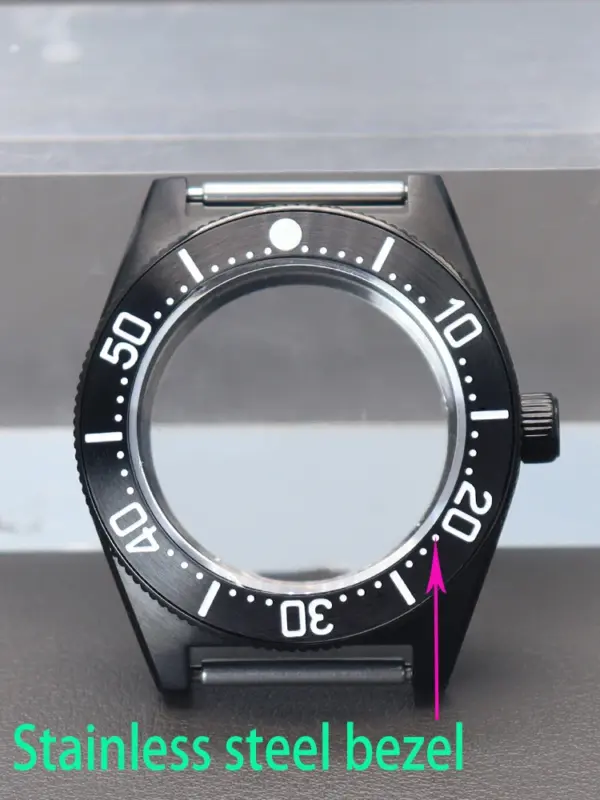 Modified Seiko Watch Case Black Tiger Whale 40mm - Image 11