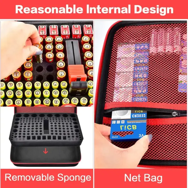 Battery Organizer Case with Tester for 162+ Types - Image 4
