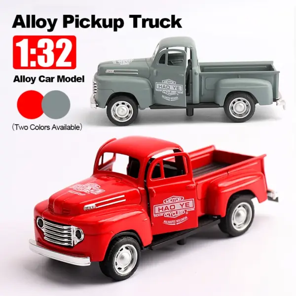 1:32 Alloy Cartoon Bus Pull Back Toy Car - Image 3