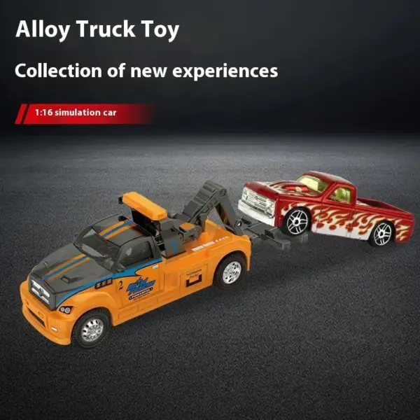 Alloy City Cargo Trailer Toy Car Model - Image 6