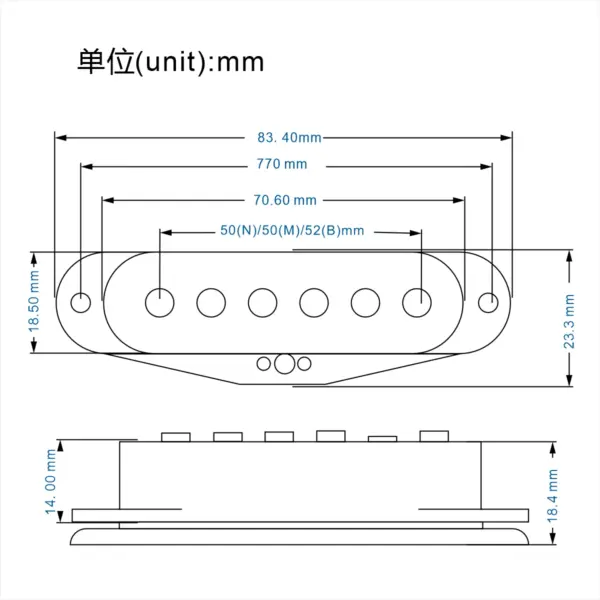 Alnico 5 Vintage Single Coil Pickup Set - Image 5