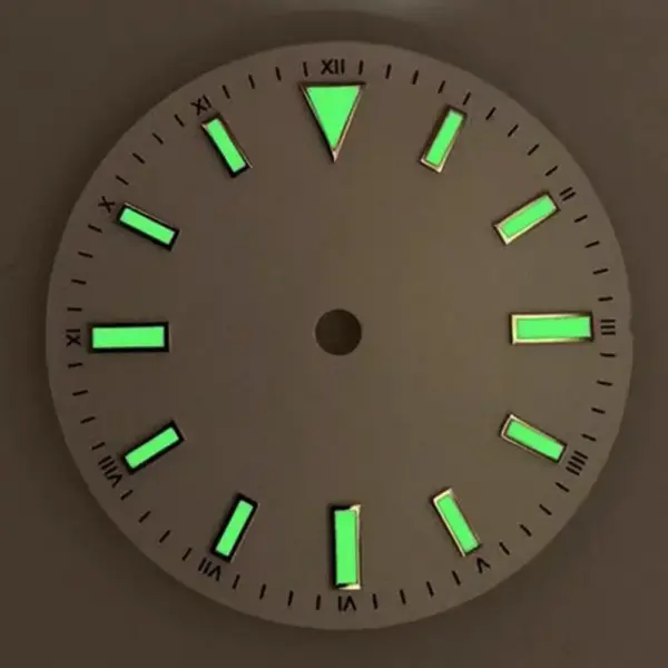 28.5mm Luminous Green Watch Dial for NH35/8215 - Image 4