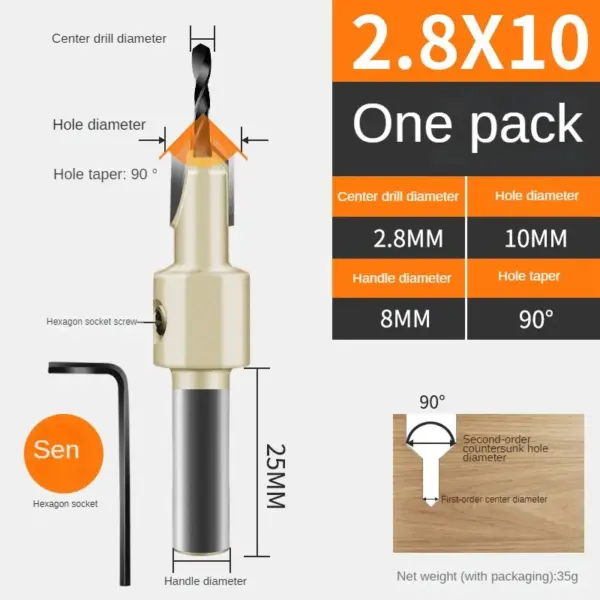 HSS Wood Countersink Drill Bit Set - Image 7