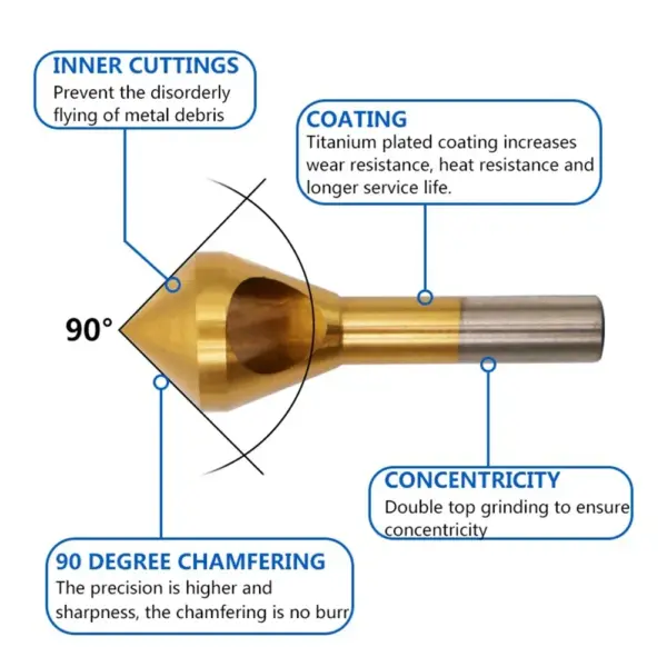 Titanium Coated Countersink Drill Bit - Image 5