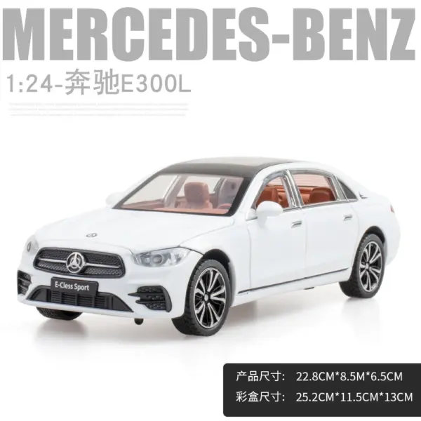 1:24 Mercedes-Benz E300L Diecast Model Car - Image 6