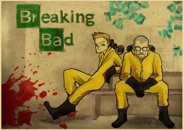 Breaking Bad Retro Canvas Wall Art Poster - Image 19