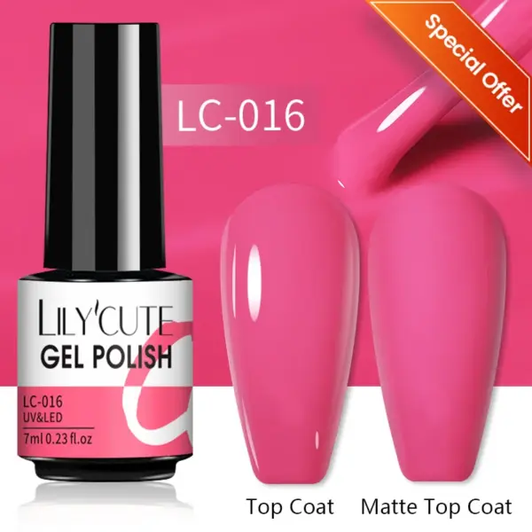 LILYCUTE 129 Colors 7ml Nail Gel Polish - Image 59