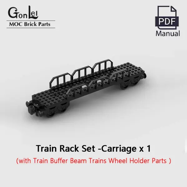 MOC Train Rack Set Building Blocks Toy - Image 7