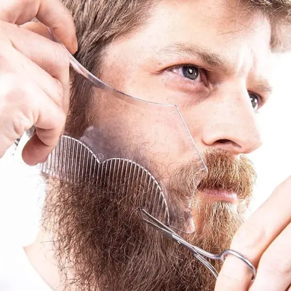 Beard Styling Comb with Shaping Template Tool - Image 3