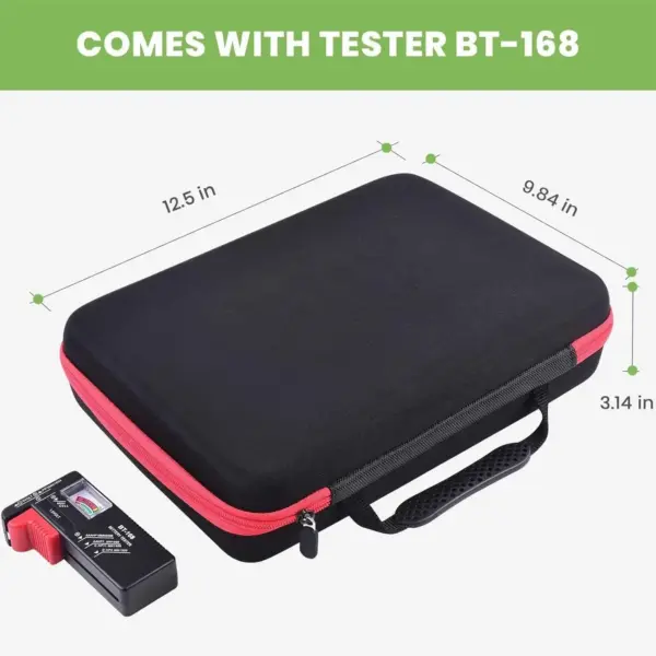 Battery Organizer Case with Tester for 225 Batteries - Image 3