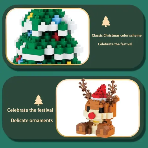 Santa Claus Micro Building Block Decoration - Image 2