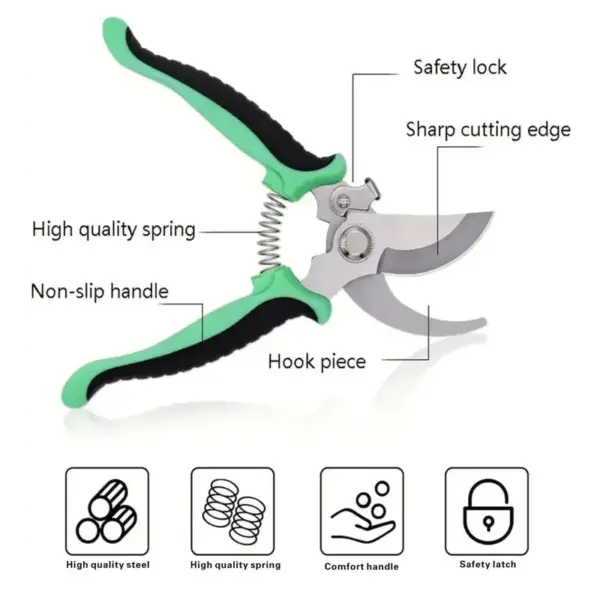 Professional Bypass Garden Pruning Shears - Image 4