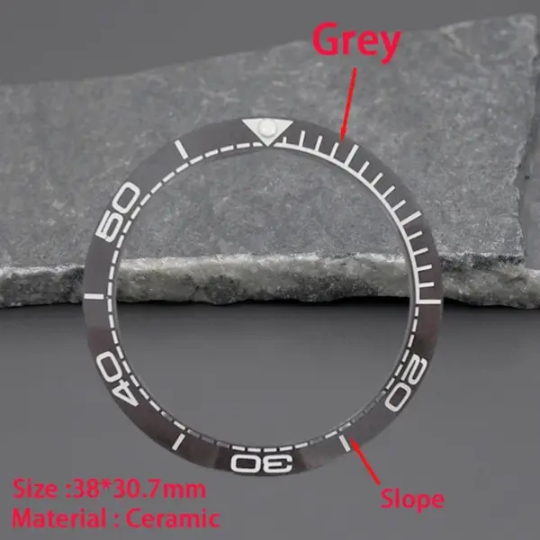 Gray Ceramic Bezel Insert for Omega Watches - Image 24