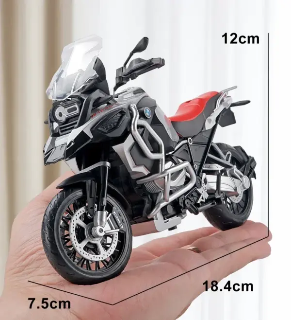 1:12 BMW R1250GS ADV Alloy Motorcycle Model - Image 5