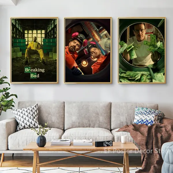 Breaking Bad Retro Canvas Wall Art Poster - Image 2