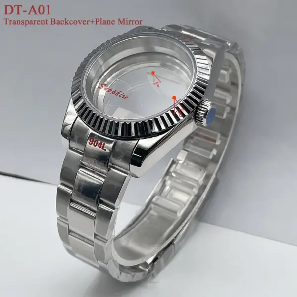 40mm Stainless Steel Watch Case Kit NH35 NH38 - Image 10