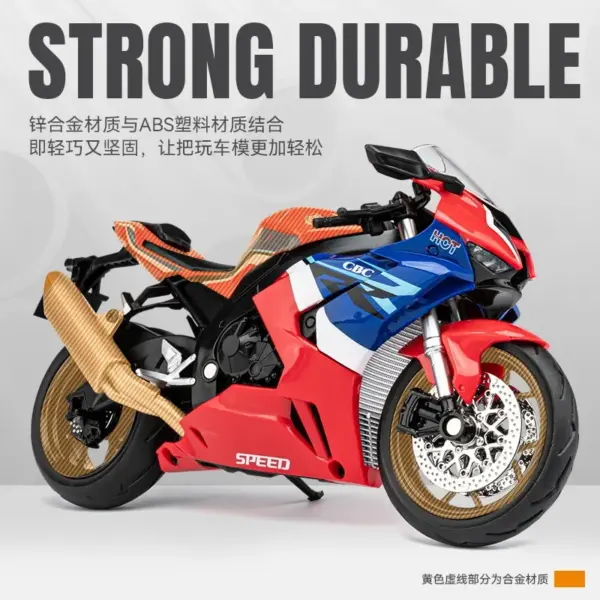 1:12 Honda CBR1000 Diecast Motorcycle Model - Image 3