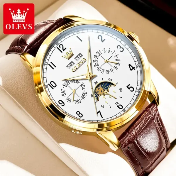 Olevs 6698 Luxury Automatic Mechanical Watch - Image 8