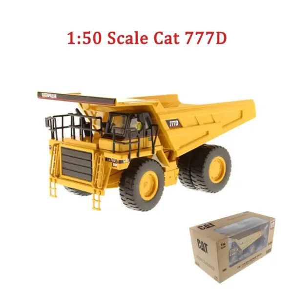 1:50 Scale Diecast CAT 777D Dump Truck Model - Image 8