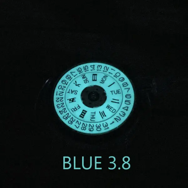 NH36A Green Blue Luminous Watch Movement - Image 7