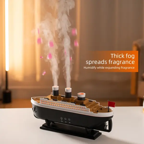 Humidifier Aromatherapy Ship Model with Remote - Image 5