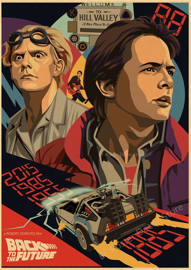 Vintage Back To The Future Movie Poster Print 38 Vintage Back To The Future Movie Poster Print - Image 38