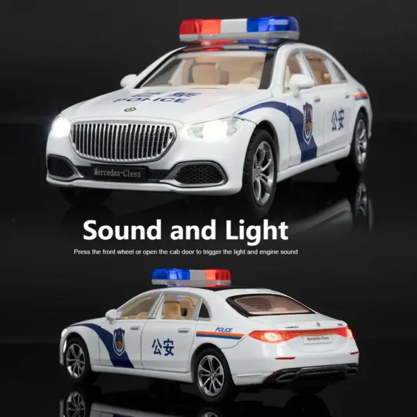 1:32 Mercedes-Benz S680 Police Diecast Model - Image 2