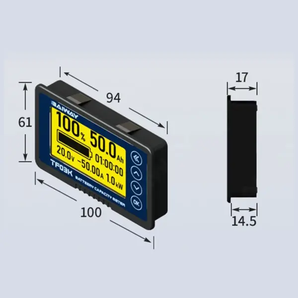 DC8-120V Battery Capacity Meter 50A/100A/350A/500A - Image 5