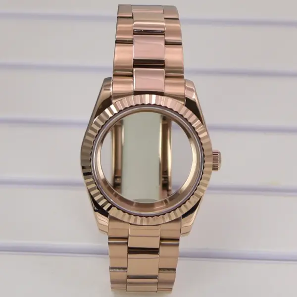 Rose Gold Luxury Watch Cases for Seiko Miyota - Image 8