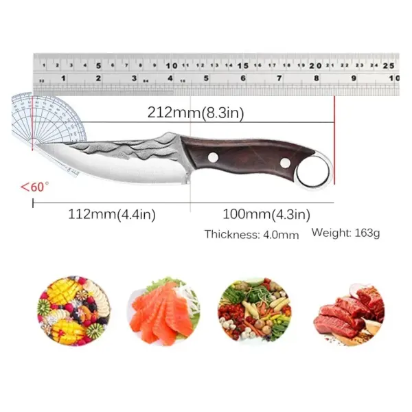 Handmade Stainless Steel Chef Knife 11.2 Inch - Image 2