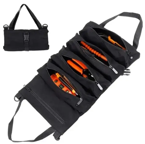 Multi-Purpose Canvas Tool Roll Bag - Image 8