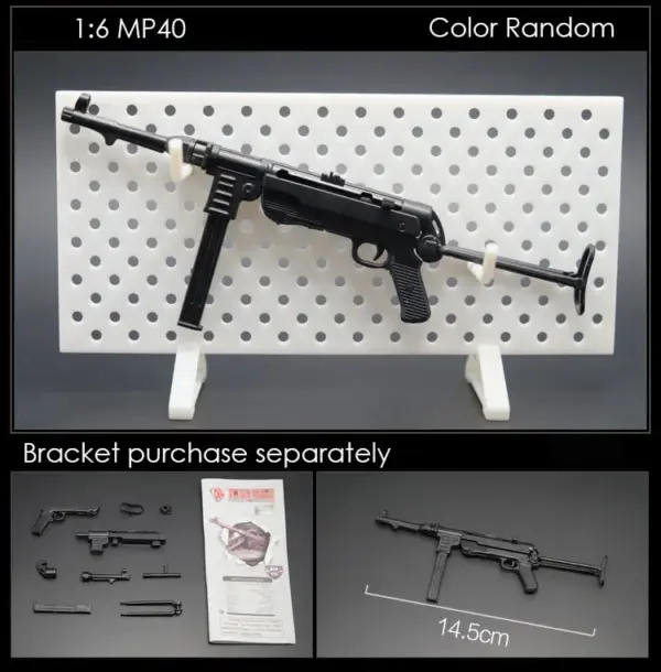1/6 Scale MP5 MP40 MP7 UZI Plastic Gun Kit - Image 5