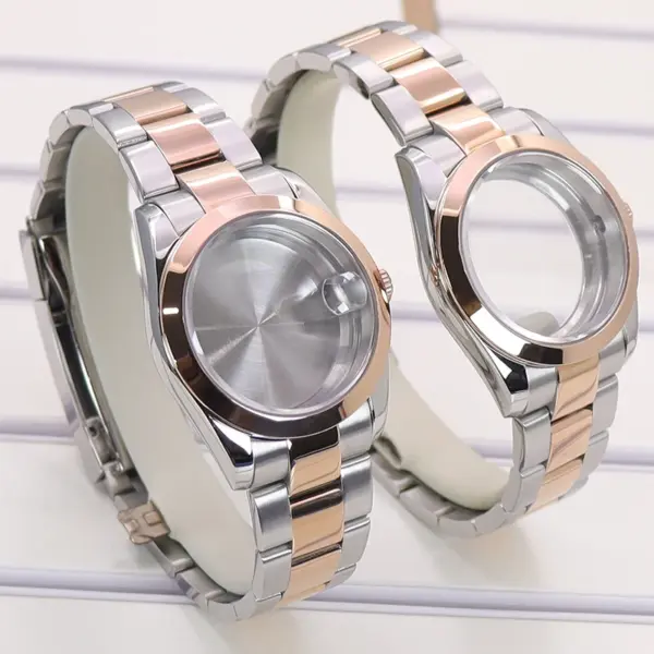 Rose Gold 36mm Watch Case and Strap Set