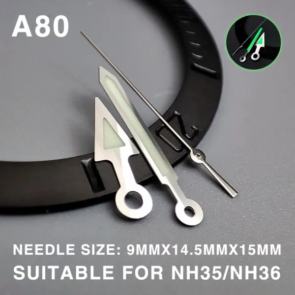 Green Luminous Watch Hands for NH35/36 Movement - Image 13