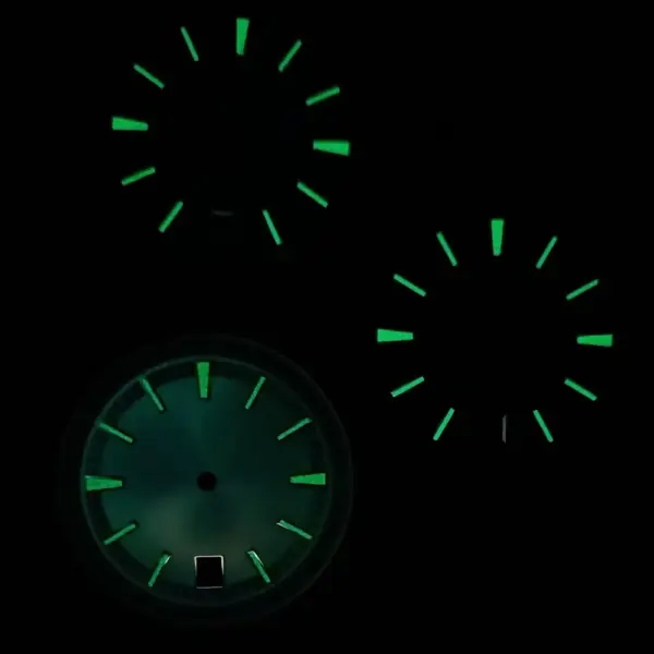 33MM Green Luminous Watch Dial for Miyota8215 - Image 3