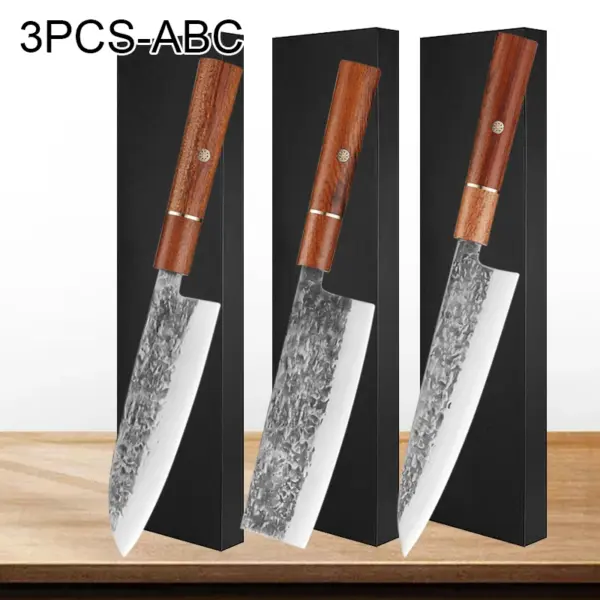 Professional Chef Knife Set with Wooden Handle - Image 13