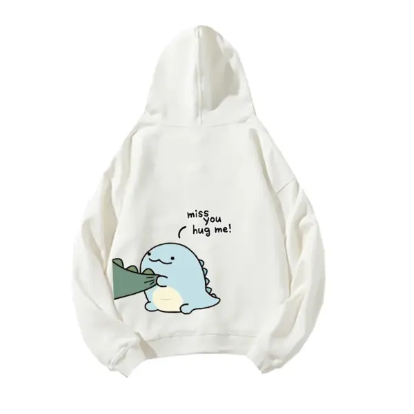 Men's Dinosaur Print Hoodie for Casual Wear - Image 2