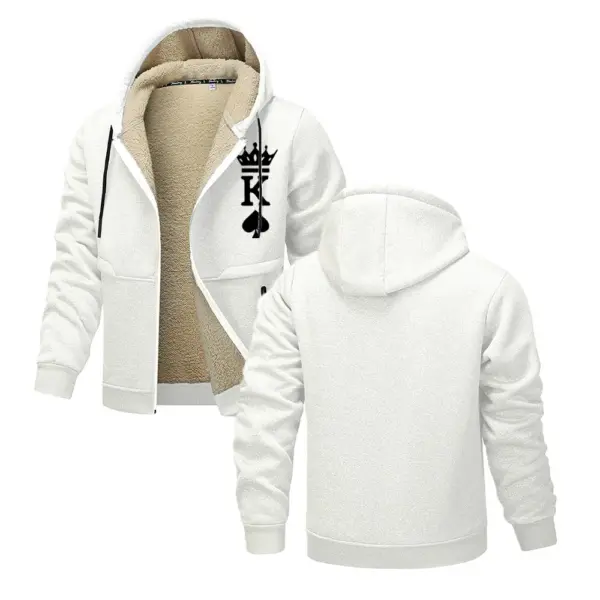 Men's Print Hooded Jacket for Outdoors - Image 5