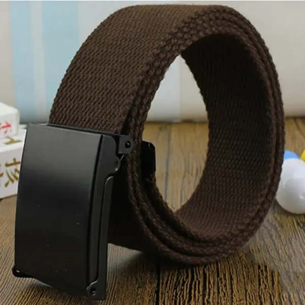 Unisex Nylon Canvas Casual Belt 120cm - Image 6