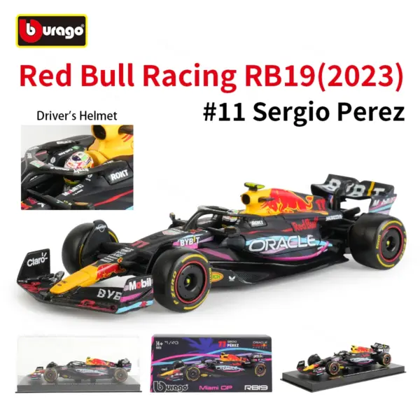 Bburago 1:43 Redbull Racing Diecast Model Car - Image 8