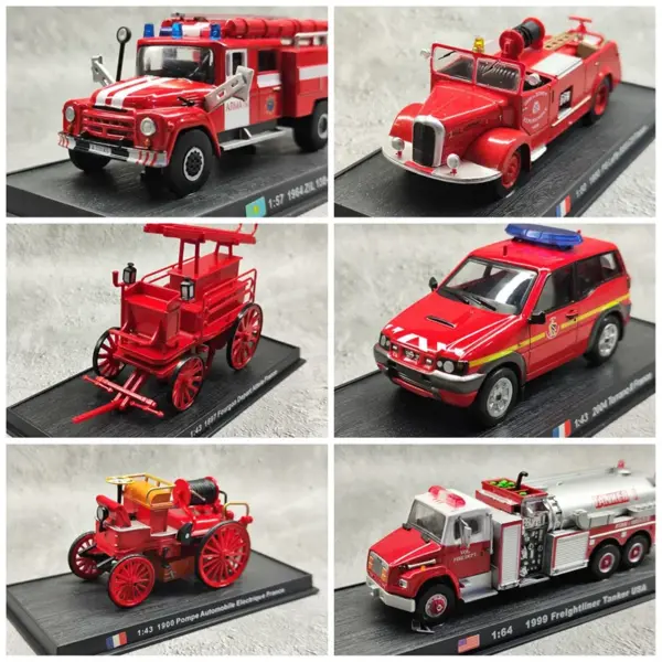 Diecast Alloy Fire Truck 1:43 Model Collectible