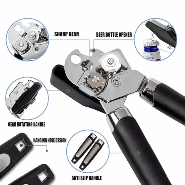 Multifunctional Stainless Steel Can Opener - Image 2