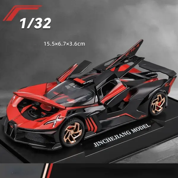 1:32 Bugatti Bolide Alloy Diecast Model Car - Image 12