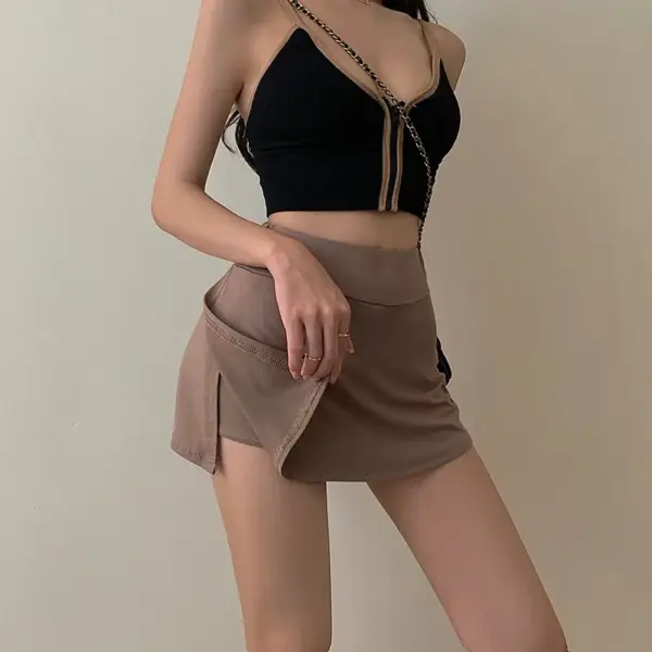 High Waist A-Line Mini Tennis Skirt for Women - Image 6