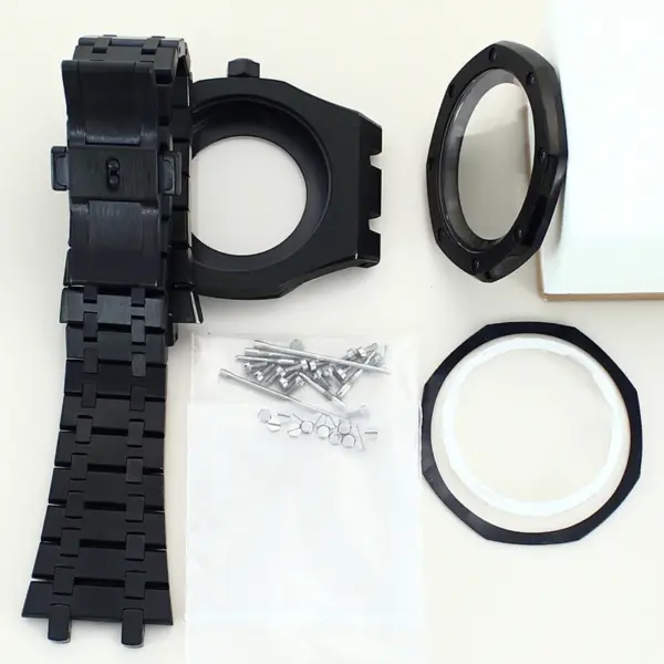 41mm Black Watch Case for Seiko Movement - Image 3