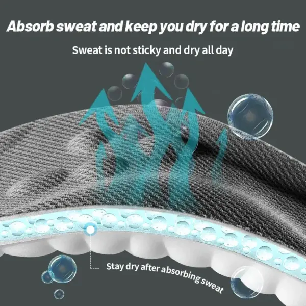 Breathable Shock-Absorbing Sports Insoles Pair - Image 4